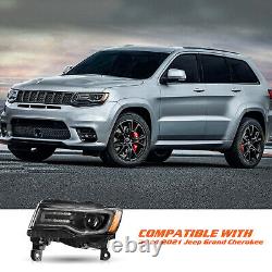 For 2014-2021 Jeep Grand Cherokee withBulbs&Ballast HID Black Headlight LH