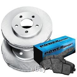 For 2015-2016 Jeep Grand Cherokee Front PSport Blank Brake Rotors+Ceramic Pads