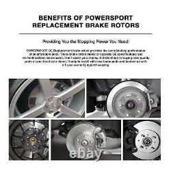For 2015-2016 Jeep Grand Cherokee Front PSport Blank Brake Rotors+Ceramic Pads