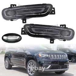For 2017-2022 Jeep Grand Cherokee LED Front Fog Lights Driving Lamps Left+Right
