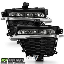 For 2022-2024 Jeep Grand Cherokee with Two-Row LED Fog Lights Driving Lamps Pair