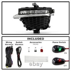 For 2022-2024 Jeep Grand Cherokee with Two-Row LED Fog Lights Driving Lamps Pair