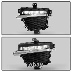 For 2022-2024 Jeep Grand Cherokee with Two-Row LED Fog Lights Driving Lamps Pair