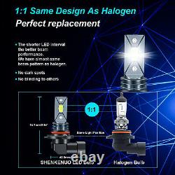 For Chevy Silverado 1500 2500 2007-2015 6000K LED Headlight Fog Light Bulbs Kit