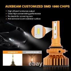For Chevy Silverado 1500 2500 HD 07-15 Auxbeam 6500K LED Headlight Fog Lights