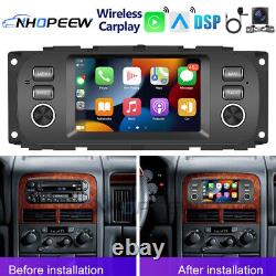 For Dodge Jeep Grand Cherokee Wrangler Chrysler Android Stereo Radio GPS Carplay
