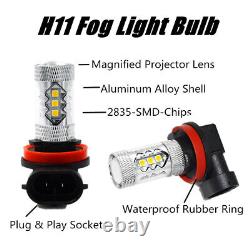 For Ford Fusion 2019 2020 6x LED Headlight High&Low Beam Fog Light Bulbs Kit