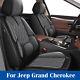 For Jeep Grand Cherokee 2004-2010 Faux Leather Car 5-Seat Covers Cushion Pad Set