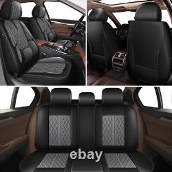 For Jeep Grand Cherokee 2004-2010 Faux Leather Car 5-Seat Covers Cushion Pad Set