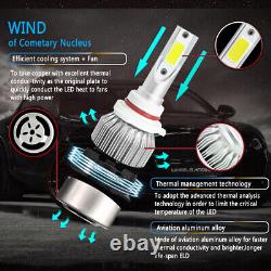 For Jeep Grand Cherokee 2011 2012 2013 6X LED Headlight Hi/Lo Fog Light Bulbs C6