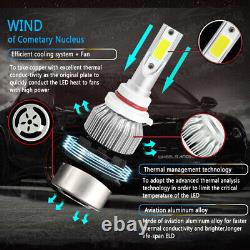 For Jeep Grand Cherokee 2011 2012 2013 8000k LED Headlights +Fog Light Bulbs Kit