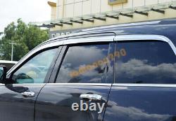 For Jeep Grand Cherokee 2011-2020 Chrome Window Visor Vent Shades Sun Rain Guard