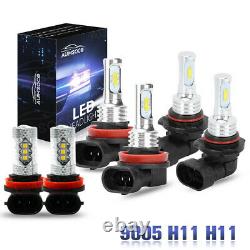 For Jeep Grand Cherokee 2014-2016 6000K LED Headlight High-Low Fog Light Bulb 6x