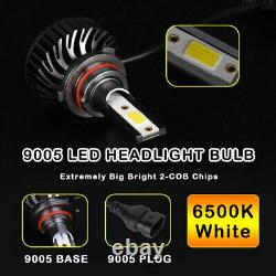 For Jeep Grand Cherokee 2014-2017 6PC 6500K Bulbs LED Headlight + Fog Light