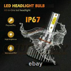 For Jeep Grand Cherokee 2014-2018 6x 6000K Combo LED Headlight + LED Fog Bulbs