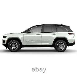 For Jeep Grand Cherokee 2022-23 Painted Side Moldings withChrome Inserts #CF-GC22