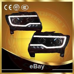 For Jeep Grand Cherokee/Compass 2011-13 Headlights with Bi-xenon Projector