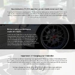 For Jeep Grand Cherokee Front Rear Black Drill Slot Brake Rotors+Semi-Met Pads