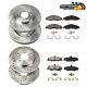 For Jeep Grand Cherokee Front & Rear Drill Slot Brake Rotors And Ceramic Pads
