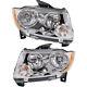 For Jeep Grand Cherokee Headlight 2011 12 2013 Pair LH and RH Halogen CH2502224