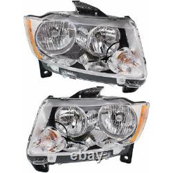 For Jeep Grand Cherokee Headlight 2011 2012 2013 Pair RH and LH CAPA CH2502224