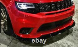 For Jeep Grand Cherokee Normal 2014-2021 Glossy BLK Front Bumper Lip Spoiler US