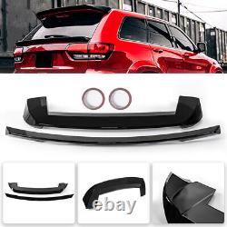 For Jeep Grand Cherokee R Style Rear Roof Spoiler + Tailgate Mid Wing 20132021