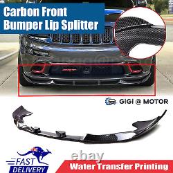 For Jeep Grand Cherokee SRT 13-18 SRT8 12-16 Carbon Front Bumper Lip Splitter AU