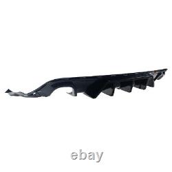 For Jeep Grand Cherokee SRT 14-21 V1 Glossy Black Shark Fin Rear Bumper Diffuser