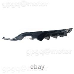 For Jeep Grand Cherokee SRT 14-21 V1 Glossy Black Shark Fin Rear Bumper Diffuser