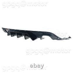 For Jeep Grand Cherokee SRT 14-21 V1 Glossy Black Shark Fin Rear Bumper Diffuser