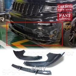 For Jeep Grand Cherokee SRT SRT8 12-2016 Carbon Fiber Front Bumper Lip Splitter