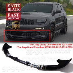 For Jeep Grand Cherokee SRT SRT8 2012-2016 Matte Black Front Bumper Lip Splitter