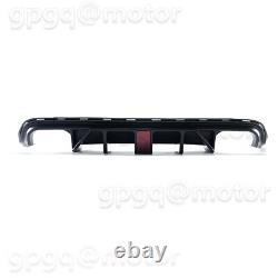 For Jeep Grand Cherokee SRT Trackhawk 14-2021 Matte Rear Bumper Diffuser With LED