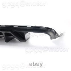 For Jeep Grand Cherokee SRT Trackhawk 14-2021 Matte Rear Bumper Diffuser With LED