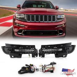 For Jeep Grand Cherokee SRT8 2012-2015 2016 LED DRL Daytime Running Fog Lights