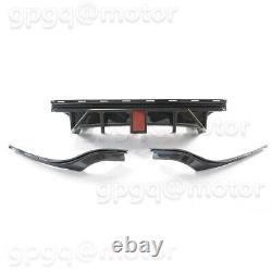 For Jeep Grand Cherokee Trackhawk 18-21 V2 Carbon Shark Fin Rear Bumper Diffuser