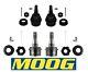 For Jeep Grand Cherokee Wrangler JK Set of 2 Upper & 2 Lower Ball Joints Moog