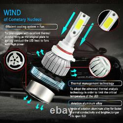 For Jeep Grand Cherokeer 2005-2010 6000K LED Headlights + Fog Light Bulbs Combo