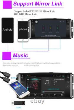 For Jeep Wrangler Dodge Charger Chrysler Android 10.1 Car Radio Stereo GPS Wifi