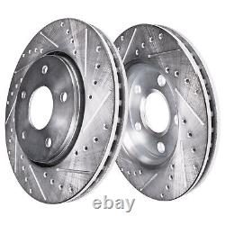 Front Drilled Disc Brake Rotors for 2011-2020 Dodge Durango Jeep Grand Cherokee