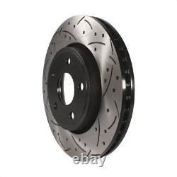 Front Drilled Slot Brake Rotor Integrally Molded Pad Kit For Jeep Grand Cherokee