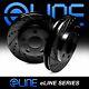 Front R1 Concepts eLine Black Drilled Slotted Brake Rotors