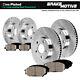 Front+Rear Brake Rotors And Ceramic Pads For Dodge Durango Jeep Grand Cherokee