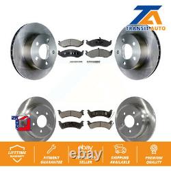 Front Rear Disc Brake Rotors And Ceramic Pads Kit For Jeep Grand Cherokee