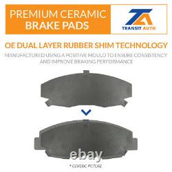 Front Rear Disc Brake Rotors And Ceramic Pads Kit For Jeep Grand Cherokee