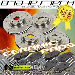 Front+Rear Rotors & Ceramic Pads for 2005-2010 Jeep Grand Cherokee Not SRT-8
