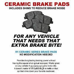 Full Kit Brake Rotors&Ceramic Pads&Hardware For 1999-2004 Jeep Grand Cherokee