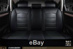 Full Set Universal Breathable 5-seat Front & Rear PU Leather Seat Cover For Car