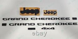 Gloss Black Front Rear Jeep Door Rear 4X4 L Emblems 2021+ Jeep Grand Cherokee L